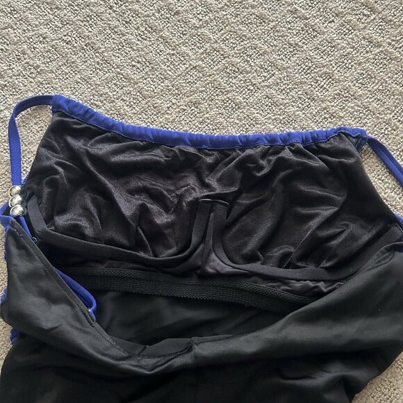 MagicSuit Lisa Draped One Piece Swimsuit Size 12 Blue Tummy Control Slimming - Picture 9 of 11